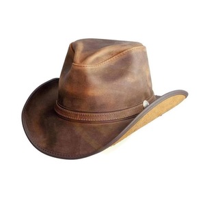 Chapeau de cowboy unisexe en polyester, motif camouflage marron, accent plume, extérieur, quatre saisons, adulte, réglable 56-58CM - Product Image 2
