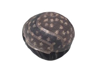 Peluca de cabello humano Remy indio recto rizado de onda profunda para hombre, cabello Taz BD, encaje frontal, de PU Base, prótesis de cabello profesional izquierda/derecha - Product Image 5