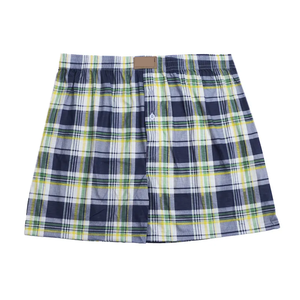 White Blue Classic Check Men <b>Boxer</b> Shorts Pure Cotton Airflow Fabric Stretch Waist Comfortable Premium <b>Boxer</b> Shorts - Product Image 3