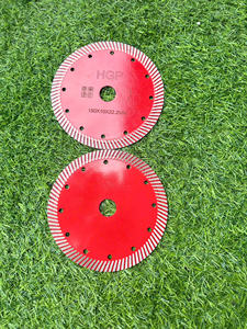 Lame diamantée industrielle HGP 105 mm, turbo, revêtement Ti, multi-tailles, pour la découpe de pierre artificielle, marbre, granit - Product Image 3