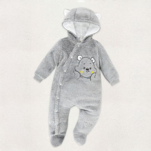 Body de Bebé Unisex ALB25 con Diseño de Dibujos Animados, Transpirable, de Tejido de Felpa, Manga Corta, con un Botón, para Todas las Temporadas - Product Image 3