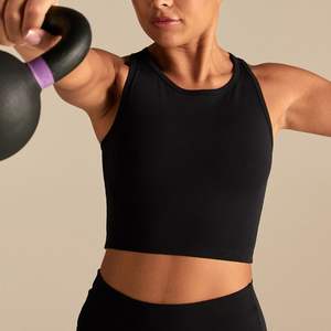 Conjunto de yoga para mujer, top y pantalones cortos de cintura alta, conjunto de sujetador deportivo, transpirable, de secado rápido, ropa deportiva para gimnasio, yoga y fitness. - Product Image 5