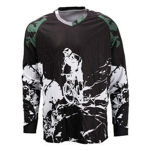 Camiseta de Ciclismo para Hombre, Jersey MTB, Ropa de Ciclismo de Montaña, Ropa Deportiva Transpirable de Secado Rápido y Ligera - Product Image 1