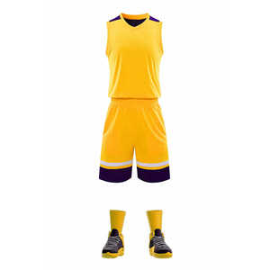 Uniformes d'entraînement personnalisés en maille respirante, anti-humidité, écologiques, 100% polyester, unisexes, imprimés par transfert thermique - Product Image 2