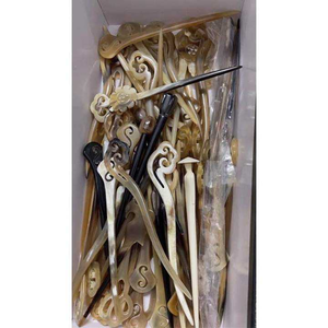 Natural Buffalo Horn <b>Hair</b> <b>Fork</b>, <b>Hair</b> Pin, <b>Hair</b> Accessory - Product Image 5