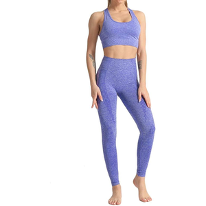 Heavy Fashion Printed Fitness Workout Yoga Set Sports Bra And Legging Set - Product Image 1