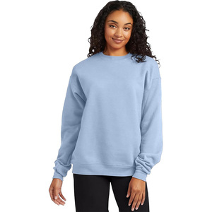 Sweat-shirt à col rond pour homme OEM, bleu ciel, tissu durable, fabricant de vêtements personnalisés - Product Image 3