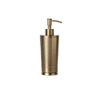 Distributeur de savon en métal tendance avec pompe rechargeable, support de savon liquide durable, accessoire de comptoir pour salle de bain et cuisine - Product Image 1