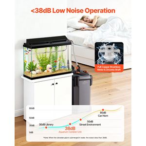 Pompa Potente da 224.5GPH con Filtro a Canister a 3 Stadi, Macchina Esterna per la Pulizia e la Circolazione dell'Acqua dell'Acquario, Confezione Personalizzata - Product Image 6