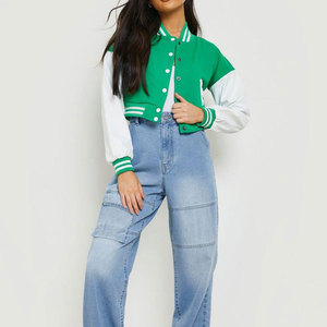 Vestes de sport personnalisées avec logo, couleur unie, sans motif, confortables, respirantes, de haute qualité, vestes de sport courtes pour femmes - Product Image 1
