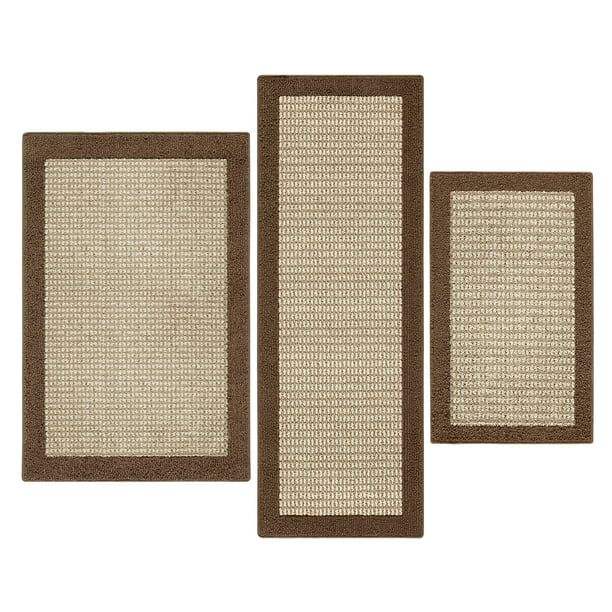 3PC - 1'8x2'6, 2'6x3'10, 1'9x5',Brown Color