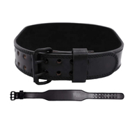 Ceinture de musculation en cuir de vachette hautement respirante avec boucle réglable, protection professionnelle durable pour l'entraînement en salle de sport