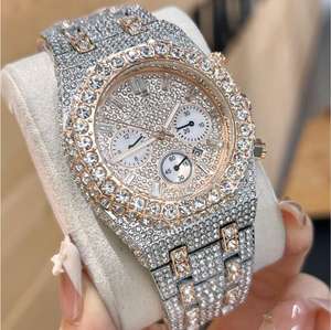 OEM ODM Top Brand Diamond <b>Watch</b> Luxury Bling Quartz Square Men <b>Watch</b> Hip Hop Gold Full Diamond <b>Iced</b> <b>Out</b> <b>Watch</b> for Him - Product Image 6