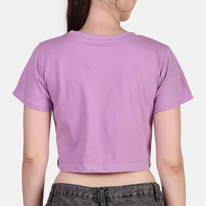 High Selling Printed Design Women Crop <b>Top</b> T Shirts New OEM Service Best Online Sale Street Wear Crop <b>Top</b> T Shirts - Product Image 2