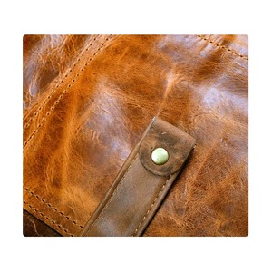 Combinaison de travail unisexe en cuir véritable rouge, résistante à l'abrasion, avec poches multifonctionnelles, bretelles réglables, détection des aiguilles, sans coutures - Product Image 6