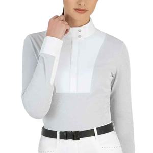 Chemises d'équitation à manches longues pour femmes, tendance, personnalisées, pour filles, avec boutons, pour les concours d'équitation - Product Image 1