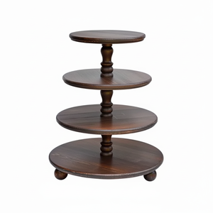 Luxury <b>3</b> <b>Tier</b> Metal <b>Cake</b> <b>Stand</b> with Gold Cherry Branch Handle Nordic Style Silver Tiered Serving Tray Wedding Jewelry & Dessert - Product Image 6