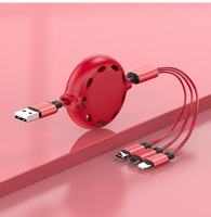 Coffret Cadeau Cheval 2026 – Boîte Cadeau d'Affaires Rouge à Ouverture Facile avec Câble de Données – Ensemble Deux Pièces Connecteurs Lightning/Micro USB/Type-C – Charge Rapide