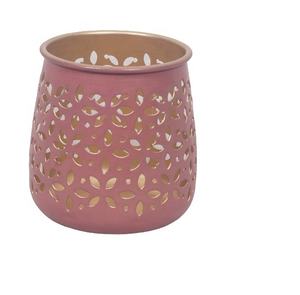 Bougeoir en laiton design or rose et intérieur support décoratif fait à la main pour bougeoir de Noël et de festival - Product Image 1