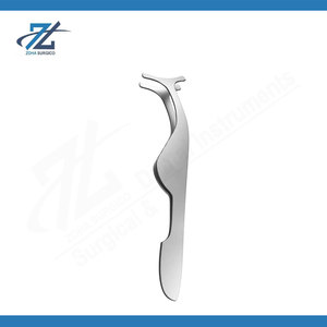 Gold Plated Eyelash <b>Applicator</b> Tweezers Stainless Steel Lash Extension Tool for Mink Strip Lashes Private <b>Label</b> Precision Beauty - Product Image 6