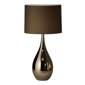• Nordic Open Oval Cast Iron Metal Table <b>Lamp</b> Minimalist Gold <b>Black</b> Forged Steel Desk Lights with White Drum Fabric <b>Shade</b> - Product Image 2
