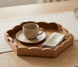 Bandeja de Exhibición Ovalada de Madera Minimalista para el Hogar y la Oficina - Product Image 6