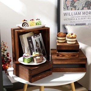 Sheesham <b>Wood</b> Tiered Cake Riser Stand | Indian Handcrafted Bakery Display | Wholesale - Product Image 1