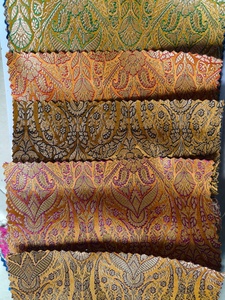ผ้าไหมจามวาอาร์ลายปักแบบดั้งเดิมพร้อมผิวสัมผัสแบบเมทัลลิก - Product Image 3