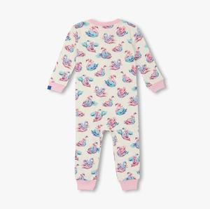 Conjunto de Mameluco para Bebé, Tejido de Algodón, Unisex, Color Rosa Pastel, Estampado Digital de Bailarina, Cierre de Cremallera YKK Bidireccional, Manga Larga, Suave y Ecológico - Product Image 2