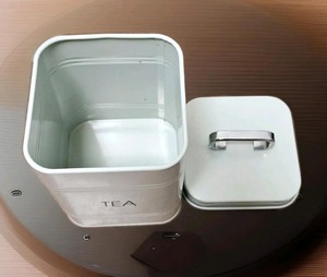 Set Of 3 White Metal Canisters Storage Containers For Tea Coffee Sugar Stylish Countertop Helps Maintain Clean And Clutter Free - Product Image 6