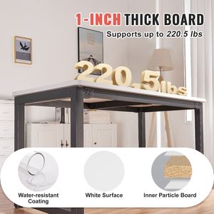 Uni 60\" X 25\" X 1\" Rectangular Countertop Height <b>Adjustable</b> Electric Standing <b>Desk</b> Frame Table Top 220.5 Lbs <b>Office</b> Furniture - Product Image 2