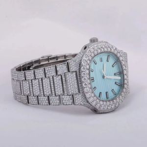 Luxury Fully Iced Out <b>Watch</b> <b>Diamond</b> Studded Quartz <b>Watch</b> Mens Stainless Steel <b>Watch</b> Quartz <b>Watch</b> With Calendar Bling Wristwatch - Product Image 4