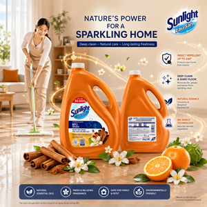 Sunlight Bioshield <b>floor</b> cleaner cinnamon and orange 3.6kg x 3 Cans - Product Image 3