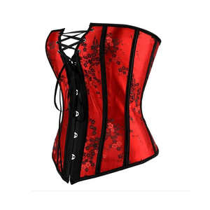 Corset en cuir respirant pour femme, avec baleines, fermeture éclair sur le devant, soutien-gorge push-up intégré, amincissant, grandes tailles - Product Image 2