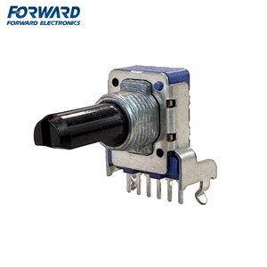 Potentiomètre à codeur rotatif à fente moletée Forward RD12L 12 mm, contrôleur de volume, boîtier métallique à film de carbone, 50 V CA, 5,1-500 K - Product Image 1