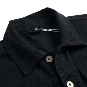 Chaquetas de Mezclilla Lisas para Hombre, Invierno, 100% Algodón, Servicio OEM, Logotipo Frontal, Cuello Camisero, Bolsillos Laterales - Product Image 3