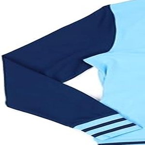 Women's Blue Knitted Pullover Full Sleeve O-Neck Casual Sweater Solid Color Breathable All Seasons Wear - Product Image 5