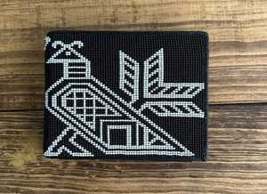Portefeuille en cuir pour homme fait à la main avec des perles, portefeuille en cuir vintage de style cowboy, accessoires pour homme, portefeuille tendance, prêt à être expédié - Product Image 6
