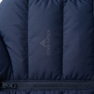 Blouson matelassé bleu marine pour homme, col montant, fermeture éclair, manteau d'hiver chaud, décontracté, streetwear, personnalisable, marque privée - Product Image 5