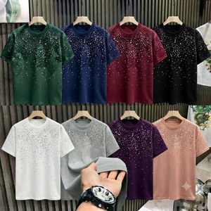 Wholesale Summer Fashion Trendy Brand Light Luxury Men's T-<b>shirt</b> Short Sleeve <b>Star</b> Hot Internet Red Niche T-<b>shirt</b> - Product Image 5