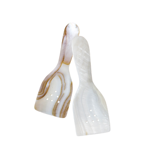 Elegant Fish Flower Mother of Pearl Spoon Long Handle <b>Mirror</b> Polish Custom Logo Engraved Caviar Server Tool Storage - Product Image 1