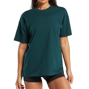 Comprar logotipo personalizado verde claro 100% algodón nueva moda señoras alta calidad mujeres niñas camisetas casuales para mujeres 2026 - Product Image 1
