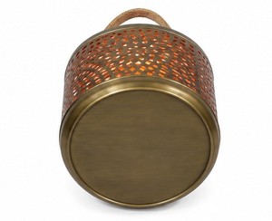 Lanternes en métal perforé Porte-bougie Moderne Or Géométrique Décoration de fête intérieure ou extérieure pour porte-bougie Lanterne - Product Image 3