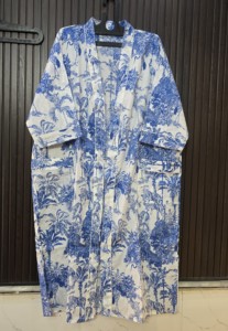 Robe Kimono en Coton pour Femme, Col en V, Cordon de Serrage, Peignoir Imprimé Animal, Robe de Chambre pour Spa, Mariage, Tenue du Matin - Product Image 4