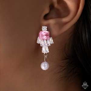 PRAO Mini boucles d'oreilles en cristal anti-ternissement Produit élégant et durable pour femme - Product Image 3
