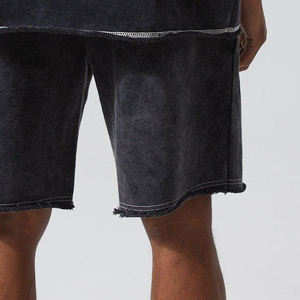 Pantalones Cortos de Hombre de Felpa Francesa de Algodón Pesado, Estilo Urbano Vintage, Desgastados, con Efecto Descolorido por el Sol y Lavado Ácido, Novedad 2026, Gran Venta - Product Image 4