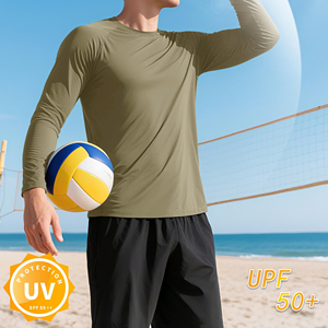 Custom Logo UV Protection Shirt UPF 50+ Long Sleeve Breathable Anti-UV Outdoor Sports Wear - Product Image 3