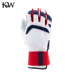 All Weather Leather Baseball Batting Gloves Split Finger Waterproof Durable Grip Sweat Resistant Left-Right Handed <b>Outdoor</b> - Product Image 6