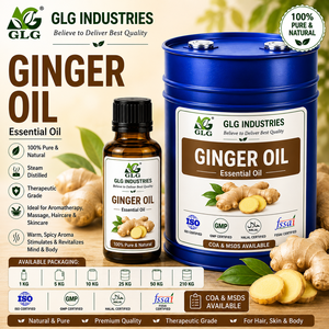 Huile essentielle de gingembre en vrac pour l'aromathérapie, les cosmétiques, les soins capillaires, les soins personnels, les formules de parfum et de bien-être - Product Image 3