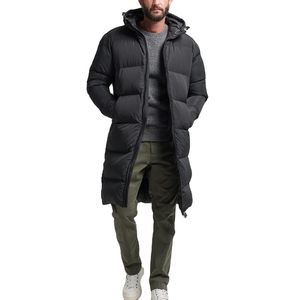 Nouvelle arrivée : veste d'hiver personnalisée pour homme, légère, longue, matelassée, avec capuche, en duvet de canard, manteau d'hiver - Product Image 1